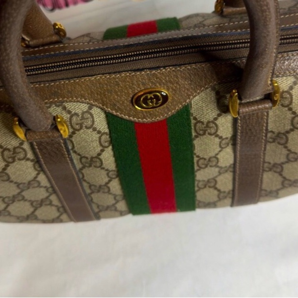 Gucci Supreme Sherry Line Mamogram Boston Bag - Picture 4 of 15
